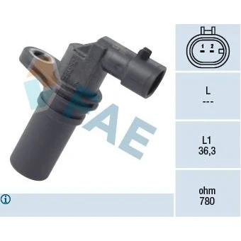 Kuva Impulssianturi, kampiakseli Alfa romeo, Citroën, Fiat, Ford, Lancia, Opel, Peugeot, Suzuki, Vauxhall OE 12855457, 1547993, 1564860