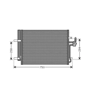 Kuva PRASCO FDA5428D Ilmastoinnin Lauhdutin Vedenerottimella 18,0 13,7 Alumiini 608 R 134a FORD: MONDEO 4 Turnier,