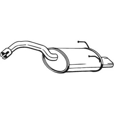 Kuva BOSAL 148 177 Takaäänenvaimennin FIAT: 500 Hatchback