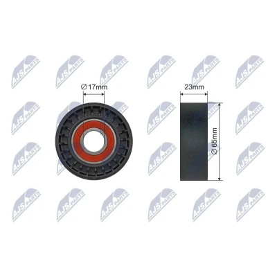 Kuva Kiristysrulla, moniurahihna ABARTH, ALFA ROMEO, FIAT, FORD, LANCIA, OPEL OE 12 04 298, 299, 13 40 086