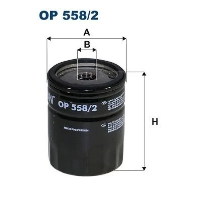 Kuva FILTRON OP 558/2 Öljynsuodatin M 20 X 1.5 6H Ruuvattava suodatin SUBARU: Forester III, Legacy 4, IV