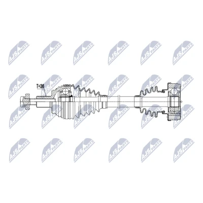 Kuva Vetoakseli, Etuakseli, vasen SKODA, VW OE 1K0407271AP
