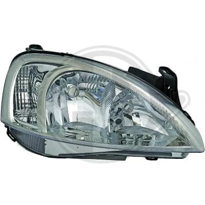 Kuva DIEDERICHS 1813282 Ajovaloumpio Oikea H7, H7/H1, H1 Oikeanpuoleiselle liikenteelle Ilman sähkömoottoria OPEL: Corsa C Hatchback