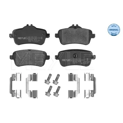 Kuva MEYLE 025 252 1518 Jarrupalat ORIGINAL Quality Taka akseli Kulumisenilmaisemelle Huudonvaimennuspellillä Tarvikkeilla MERCEDES BENZ: ML sarja, GLE SUV