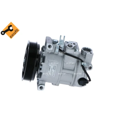 Kuva NRF 32512 Ilmastoinnin Kompressori 6SEU14C 12 PAG 46 R 134a kompressoriöljyllä, Tiivisterenkaalla AUDI: A4 B8 Avant, A6 C6 Sedan, Avant