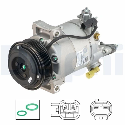 Kuva DELPHI CS20570 Ilmastoinnin Kompressori VS16 PAG 46 FORD: FIESTA 6