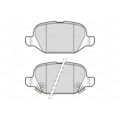 Kuva VALEO 302338 Jarrupalat Etuakseli Sis. kulumisenilmaisimen varmistusruuvisarjalla, Huudonvaimennuspellillä VOLKSWAGEN: Passat B8 Variant