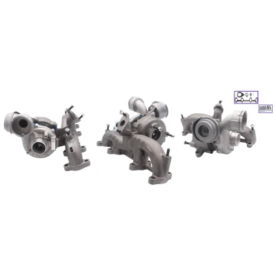 Kuva TURBOS EUROPE TE7208551 Turboahdin Pakokaasuahdin, pneumaattisesti säädetty toimilaite (aktuaattori) Tiivisteillä VOLKSWAGEN: Golf 4 Variant,