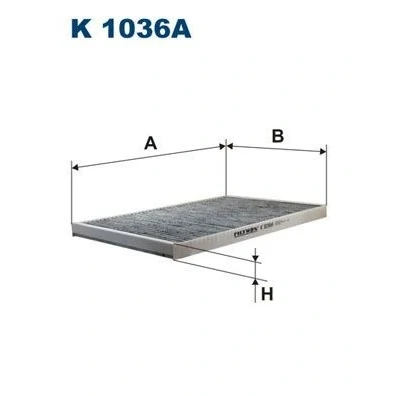 Kuva FILTRON K 1036A Raitisilmasuodatin Aktiivihiilisuodatin 346 214 20 AUDI: A6 C4 Sedan, Avant
