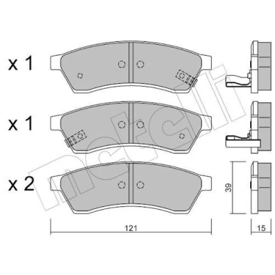 Kuva Jarrupalasarja, levyjarru METELLI 22 0510 1