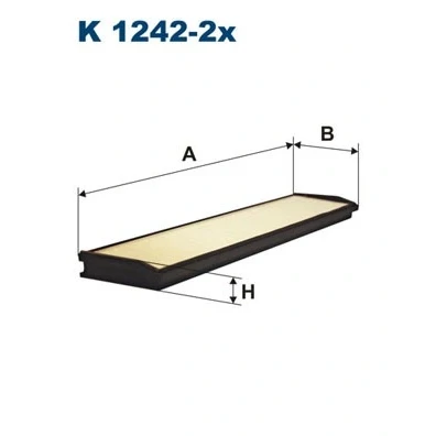 Kuva FILTRON K 1242 2x Raitisilmasuodatin Hiukkassuodatin 374 84 24 MERCEDES BENZ: E sarja T modell, W124 Sedan, Sedan