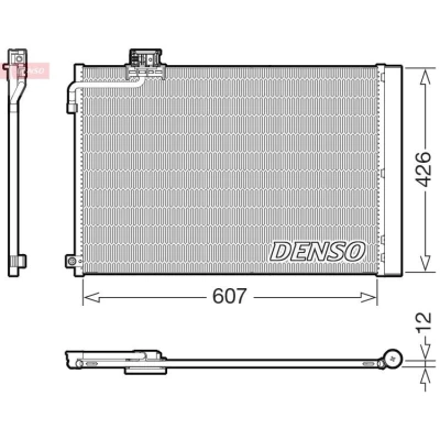 Kuva DENSO DCN17064 Ilmastoinnin Lauhdutin MERCEDES BENZ: C sarja T modell, E modell