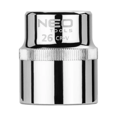 Kuva NEO TOOLS 08 026 Hylsyavain 1/2 3124 26 mm Kromi vanadium teräs SuperLock
