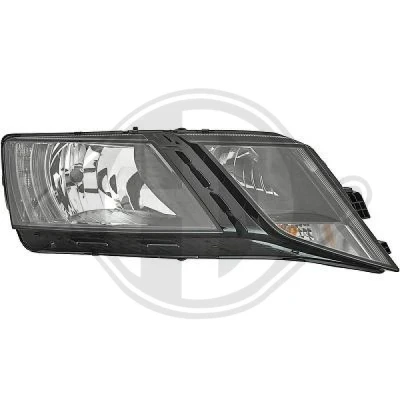 Kuva DIEDERICHS 7832182 Ajovaloumpio Oikea LED, H7/H7 Päiväajovalolla (LED) Valokorkeussäätimen moottorilla SKODA: Octavia 3 Combi, Schrägheck