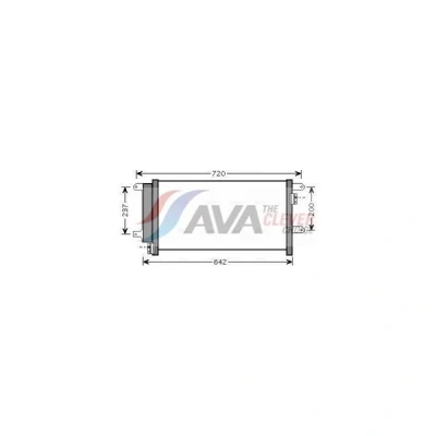 Kuva PRASCO IVA5089D Ilmastoinnin Lauhdutin Vedenerottimella 15,5 Alumiini 605 IVECO: DAILY 4 Kasten/Kombi, 3 Bus, Kasten/Kombi