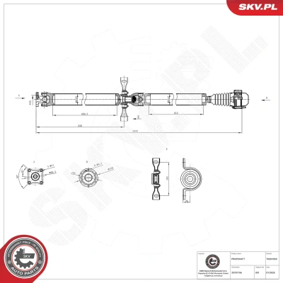 Kuva ESEN SKV 76SKV050 Vetoakseli Taka akseli