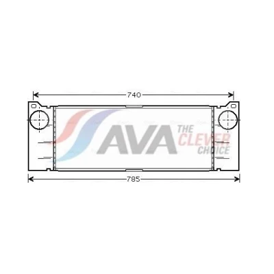 Kuva AVA COOLING SYSTEMS MSA4371 Välijäähdytin MERCEDES BENZ: Vito Mixto, Bussi
