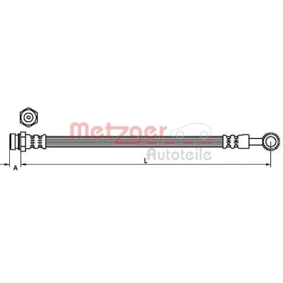 Kuva METZGER 4110829 Jarruletku 226 KIA: SORENTO 1