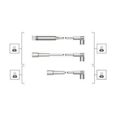 Kuva MAGNETI MARELLI 941319170020 Sytytysjohto OPEL: Vectra A Sedan, Astra F CC, Kadett D Hatchback