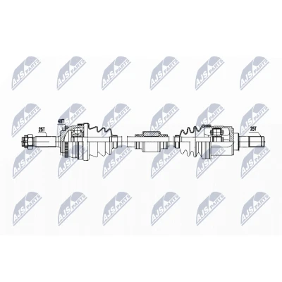 Kuva NTY NPW HY 605 Vetoakseli Etuakseli, oikea 923