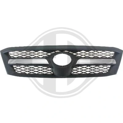 Kuva DIEDERICHS 6684840 Etusäleikkö Harmaa, Matta kromattu raita TOYOTA: HILUX 3 Pick up