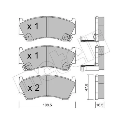 Kuva Jarrupalasarja, levyjarru METELLI 22 0277 0