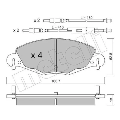 Kuva Jarrupalasarja, levyjarru METELLI 22 0332 0