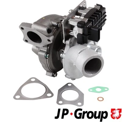 Kuva JP GROUP 1117411800 Turboahdin Pakokaasuahdin Tiivisteillä AUDI: A6 C6 Avant, Sedan, Q7, VOLKSWAGEN: Touareg I