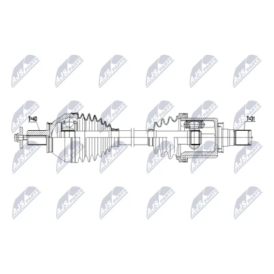 Kuva Vetoakseli NTY NPW FR 176