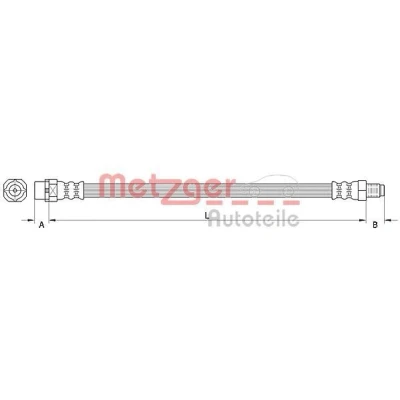 Kuva METZGER 4110996 Jarruletku 528 MINI: Hatchback