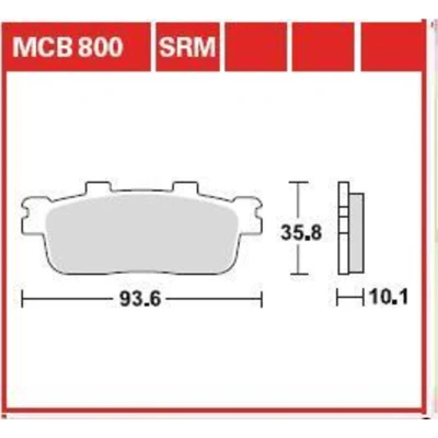 Kuva TRW Sinter Maxi Scooter MCB800SRM Jarrupalat