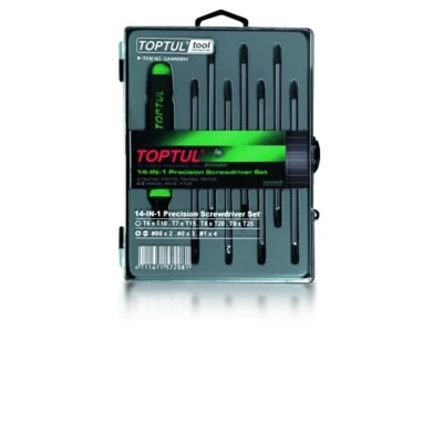 Kuva TOPTUL GAAW0804 Kärki ruuvimeisseli T6, T7, T8, T9, T10, T15, T120, T125, PH0, PH00, PH1 Ura kanta, Ristipää (PH)
