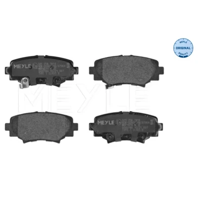 Kuva MEYLE 025 258 7814 Jarrupalat ORIGINAL Quality Taka akseli akustisella kulumavaroittimella Huudonvaimennuspellillä MAZDA: 3 Hatchback, Sedan