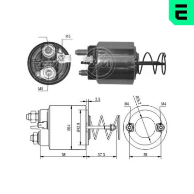 Kuva Magneettikytkin, käynnistin CITROËN, FIAT, PEUGEOT OE 5943 55