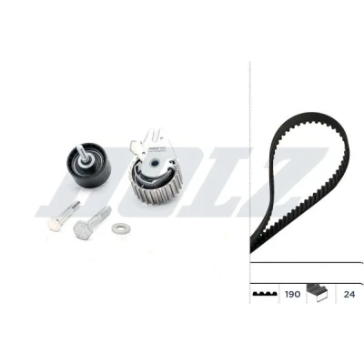 Kuva DOLZ SKD032 Jakohihnasarja 190 ALFA ROMEO: 156 Sedan, Sportwagon, 146, FIAT: Punto II Hatchback, BRAVO 2, Stilo Hatchback