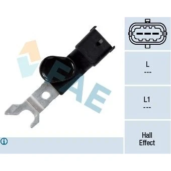 Kuva FAE 79168 Nokka Akselin Asentotunnistin Hall anturi OPEL: Astra F CC, Omega B Caravan, G CC