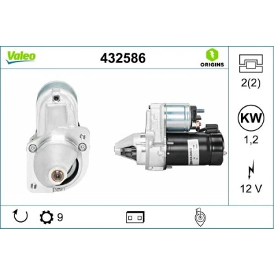 Kuva VALEO NEW ORIGINAL PART 432586 Starttimoottori 12 1,2 10