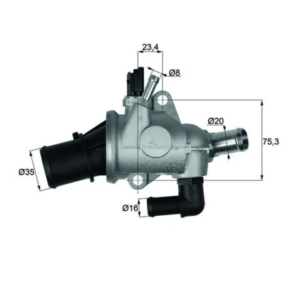 Kuva MAHLE ORIGINAL TI 174 88 Termostaatti ALFA ROMEO: 156 Sportwagon, GTV