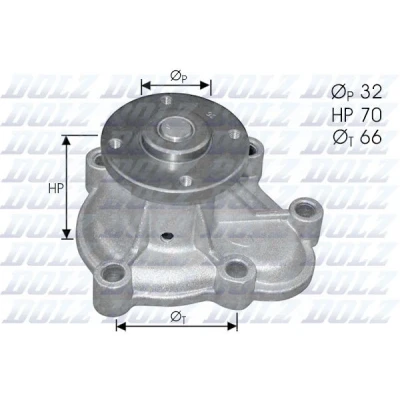 Kuva DOLZ O130 Vesipumppu OPEL: Kadett E CC, Corsa B Hatchback, Sedan