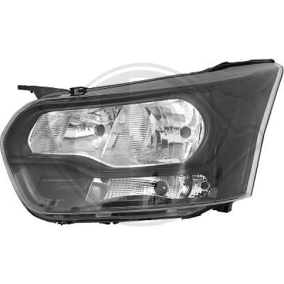 Kuva Ajovalo, Vasen Diederichs 1457183 ford transit v363 buss, flak/chassi, skåp OE 2033569, 2310712