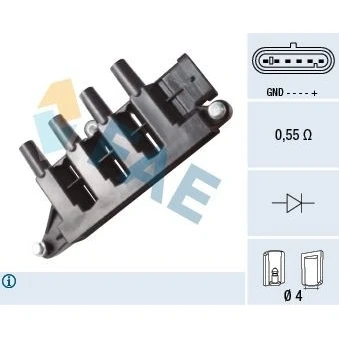 Kuva Sytytyspuola ALFA ROMEO, FIAT, FORD, LANCIA OE 1535713, 1671690, 55200112