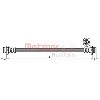 Kuva METZGER 4111272 Jarruletku 397 M10x1 DF NISSAN: NP300 Navara Pick up