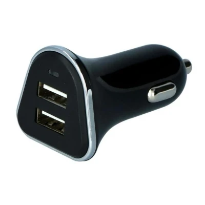Kuva CARPOINT 0517074 Matkapuhelimen autolaturi 12 / 24 2 USB Musta