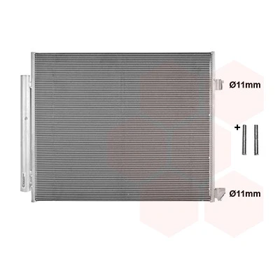 Kuva VAN WEZEL 30015711 Ilmastoinnin Lauhdutin Vedenerottimella 11 640