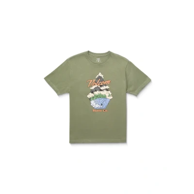 Kuva Volcom PNW Printtipaita lapsille, Koko: 122 128, Light olive
