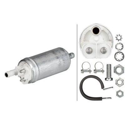 Kuva HELLA 8TF 358 146 381 Polttoainepumppu Sähköinen Asennusmateriaalilla