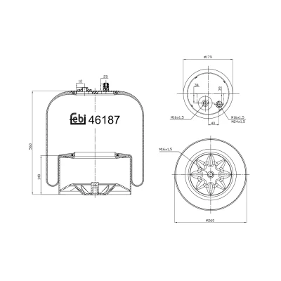 Kuva FEBI BILSTEIN 46187 Metallipalje, ilmajousitus