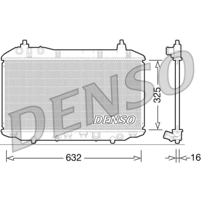 Kuva DENSO DRM40031 Jäähdytin 632 325 16