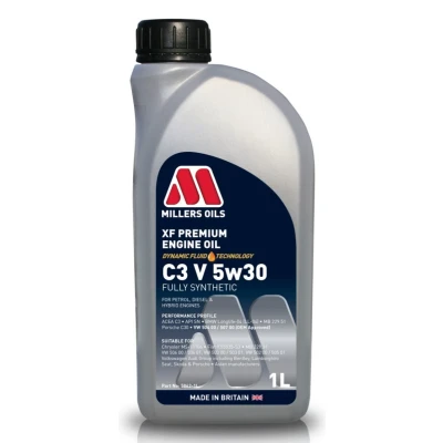 Kuva Millers Oils Xf Premium C3 V 5W 30 1l Moottoriöljy 5862 1 VOLKSWAGEN: Passat B8 Variant, B7 Golf 7 BMW: 5 Touring, 3 Sedan