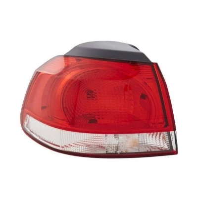 Kuva HELLA 2SD 009 922 091 Takavalot Vasen Uloin osa W16W, WY21W 12 Punainen, Valkoinen polttimoilla Lampun kannalla VOLKSWAGEN: GOLF 6